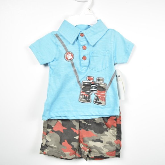 NEW WITH TAGS polo shirt and shorts set - Picture 1 of 6